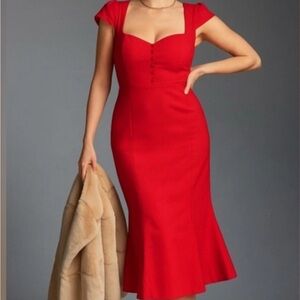 Anthropologie Maeve Cecily Fit & Flare Sweetheart Dress